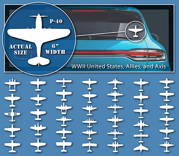 WWII Aircraft Stickers